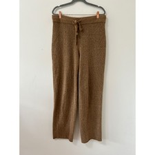 Everlane Sweater Cozy Wool Straight Leg Pants Drawstring Women M Brown Lounge picture