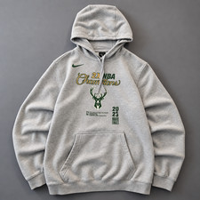 Men's Nike Milwaukee Bucks 2021 NBA Finals Champions Hoodie L picture