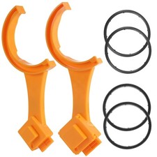 TonGass (2-Pack, Orange Universal Fit RV Sewer Hose 2 Wrench+4 Gasket,  picture