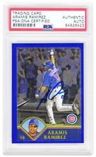 Aramis Ramirez Signed Cubs 2003 Topps Traded Chrome Card #T112 -PSA Encapsulated picture