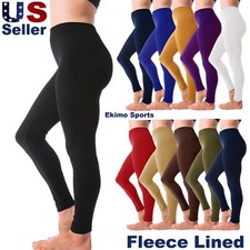 Women's Winter Warm Fleece Lined Legging Thick Full Length Slim Thermal Pants picture