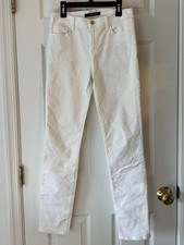 J Brand White Women's Skinny Jeans - Size 28 picture