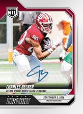 2026 Panini Instant NCAA NIL AUTO Charles Charlie Becker SSP /49 Presale Indiana picture