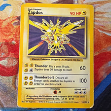 Zapdos 016/102 Base Set Holo Rare Unlimited EN 1999 Pokémon HP picture
