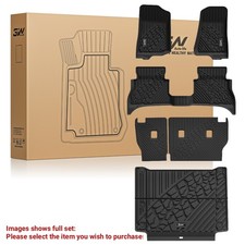 3W Floor Mats For Jeep Wrangler 4XE Hybrid 2021-2025 All Weather Fit Cargo Liner picture
