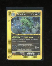 SWIRL 2002 Expedition Tyranitar Holo Foil Rare 29/165 WOTC Vintage Pokemon picture