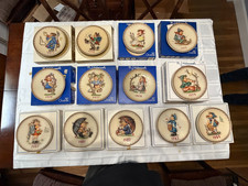 Lot of 14 Vintage Hummel 1972-1984 Annual Plates Base Relief Goebel in Boxes picture