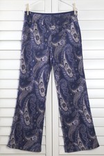 ANTHROPOLOGIE NWT $128 Maeve Maria Sparkle Knit Paisley Flared Pants Size 12 picture