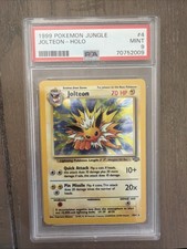 1999 POKEMON JUNGLE #4 JOLTEON-HOLO PSA 9 picture