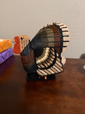 Turkey Needlepoint 3D Vintage 70’s 9