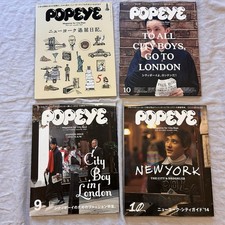 POPEYE Japan Magazine Lot 4 785 810 822 853 London New York Wes Anderson Map picture