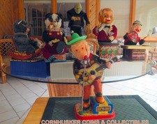 1950'S ROCK & ROLL MONKEY  BATTERY OPERATED TOY ~  BOX  ~  ALPS JAPAN  ~ VIDEO picture
