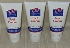 Neutrogena Foot Cream Norwegian Formula Just a dab heads dry skin 2 Oz Lot of 3 picture