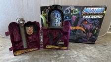 1983 Vintage Mattel He-Man MOTU Snake Mountain Near Complete UNTESTED picture