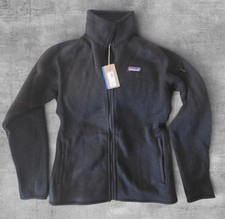 NWT Patagonia Women's Better Sweater Full Zip Fleece Jacket Black picture