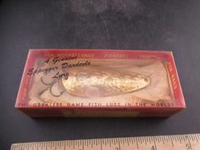 RARE EARLY Vintage Lou J. Eppinger Dardevlet # 104 Silver Spoon lures NOS picture