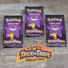 Pokemon Trick or Trade Booster Pack Halloween 3 Card Pack - Lot of 3 packs picture