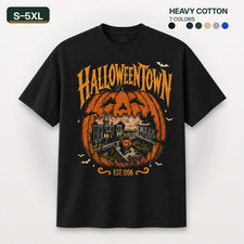 Halloweentown Est 1998 Halloween T Shirt Retro Pumpkin Unisex Graphic Tee picture