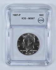 1987-P Kennedy Half Dollar MS67 ICG picture