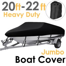 NEVERLAND Boat Cover 20ft 21ft 22ft Fits V-Hull Tri-Hull Fish Ski Boat Runabout picture