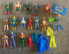 Vintage 1984 Kenner DC Super Powers Figure with Case + 14 Figures & Accessories picture