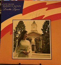 Loretta Lynn Autographed Vinyl “God Bless America Again picture