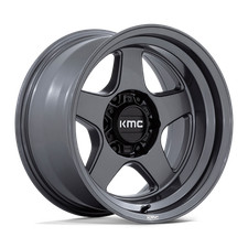17x8.5 KMC KM728 Lobo Matte Anthracite Wheel 5x5 (-10mm) picture