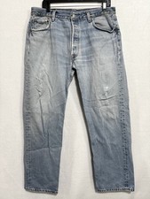 Vintage Levis Jeans Men’s 36x30 Light Wash Distressed Faded Made In USA picture