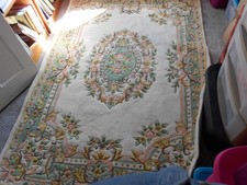 STUNNING CHINESE HAND CARVED RUG - PRICE REDUCED - 6x6 -   picture