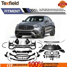 For 2020-2022 Mercedes Benz GLC X253 to GLC63 Front Bumper Kit+Chrome Grille picture