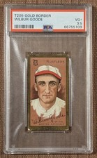 1911 Gold Border T205 Wilbur Goode Cubs Braves Indians Baseball Card PSA 3.5 VG+ picture