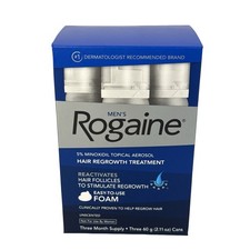 Rogaine Men’s 5% Minoxidil Foam Hair Regrowth Treatment, 3x2.11 oz, Exp 09/2027 picture