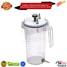 Liposuction reusable fat collector canister 2000ml with on off value picture