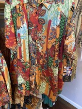 We Be Bop Women’s Plus Size 4x Button Up Tunic New picture