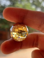 20 Ct Certified Treated Champagne Diamond Loose Round Bead For Jewelry Making picture