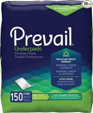 Prevail Total Care Disposable Underpads Fluff 23X36