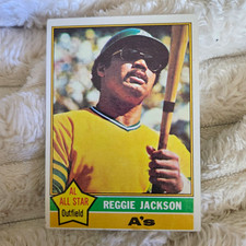 Topps 1976 Reggie Jackson All-Star #500 Oakland Athletics Baseball Card picture