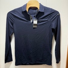 KJUS Men Inverness Polo L/S Navy Blue Cashmere Blend Golf Shirt K00292 Size 48 picture
