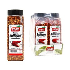 Badia Crushed Red Pepper Flakes 12 oz x 6 Pack Chili Seasoning 72 oz picture