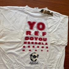 Vintage 94 Deadstock NWT Single Stitch Big Ball Sports Soccer Yo Ref Eye Chart T picture