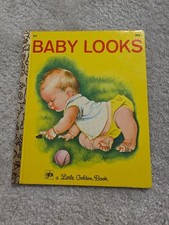 Vintage BABY LOOKS A Little Golden Book 1973 Esther Eloise Wilkin 404 RARE picture