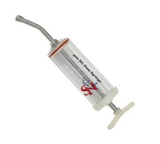 Equine Plastic Dose Syringe 400mL, Stainless Steel Nozzle, Dental, Veterinary picture