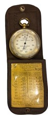 Rare Antique Andrew J Lloyd Barometer/Altimeter England Original Case Very Nice picture