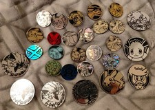 Lot of 28 Rare Pokemon TCG Coins picture