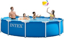Intex 28210EP Metal Frame 12 ft x 30 in Above Ground Pool Round Swimming Pool picture