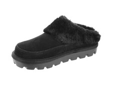 UGG Slippers Women Size 10 Tizzey Koolaburra by Black Faux Fur Suede Mule NIB picture
