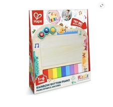 Hape Rainbow Rhythm Pixel Piano, Light Up Music Toy, Interactive Fun, Unisex picture