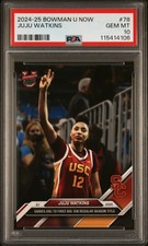 Graded 2024 Topps Bowman U Now JuJu Watkins #78 Rookie Card PSA 10 picture