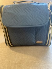 TBTOTRA Blue Hanging Makeup Bag Organizer w/ Pockets & Zipper picture