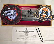 QSP Penguin Plus Bronze Ano Titanium Black Stonewash 20CV Blade BRAND NEW picture